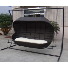 Patio al aire libre doble silla Swing Bed Lounge